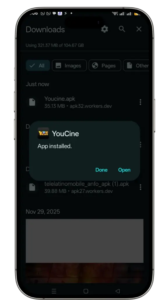 Abra a versão mais recente do APK do Youcine