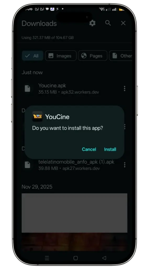 Instale o aplicativo Youcine