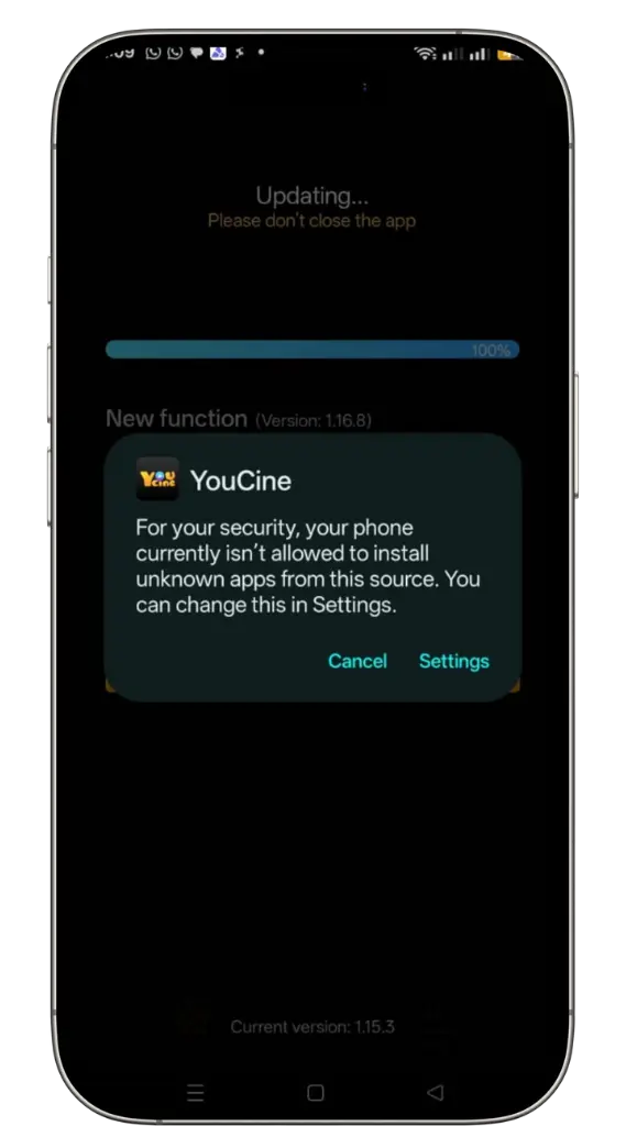 permitir fontes desconhecidas